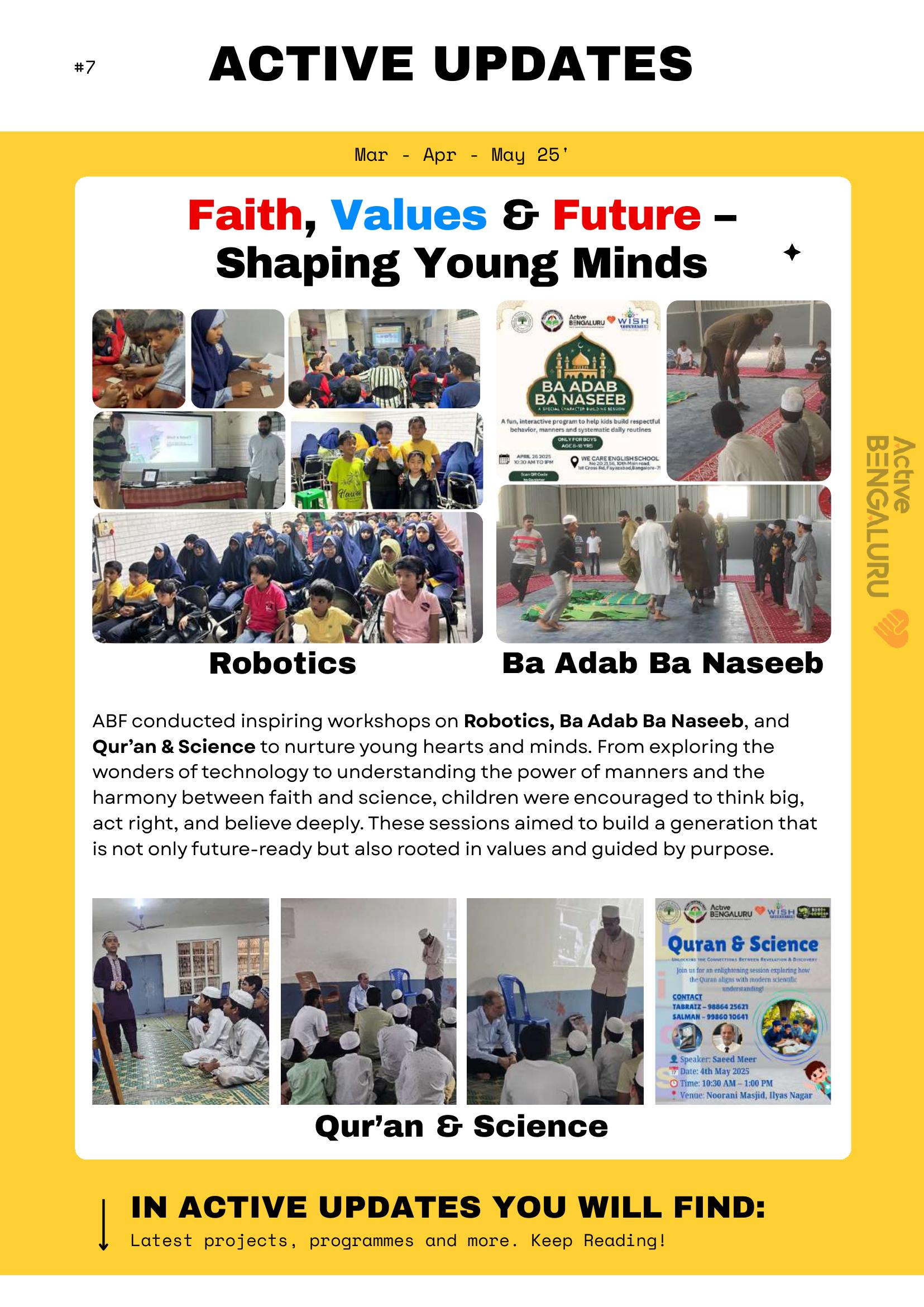 Faith, Values & Future — Youth Workshops