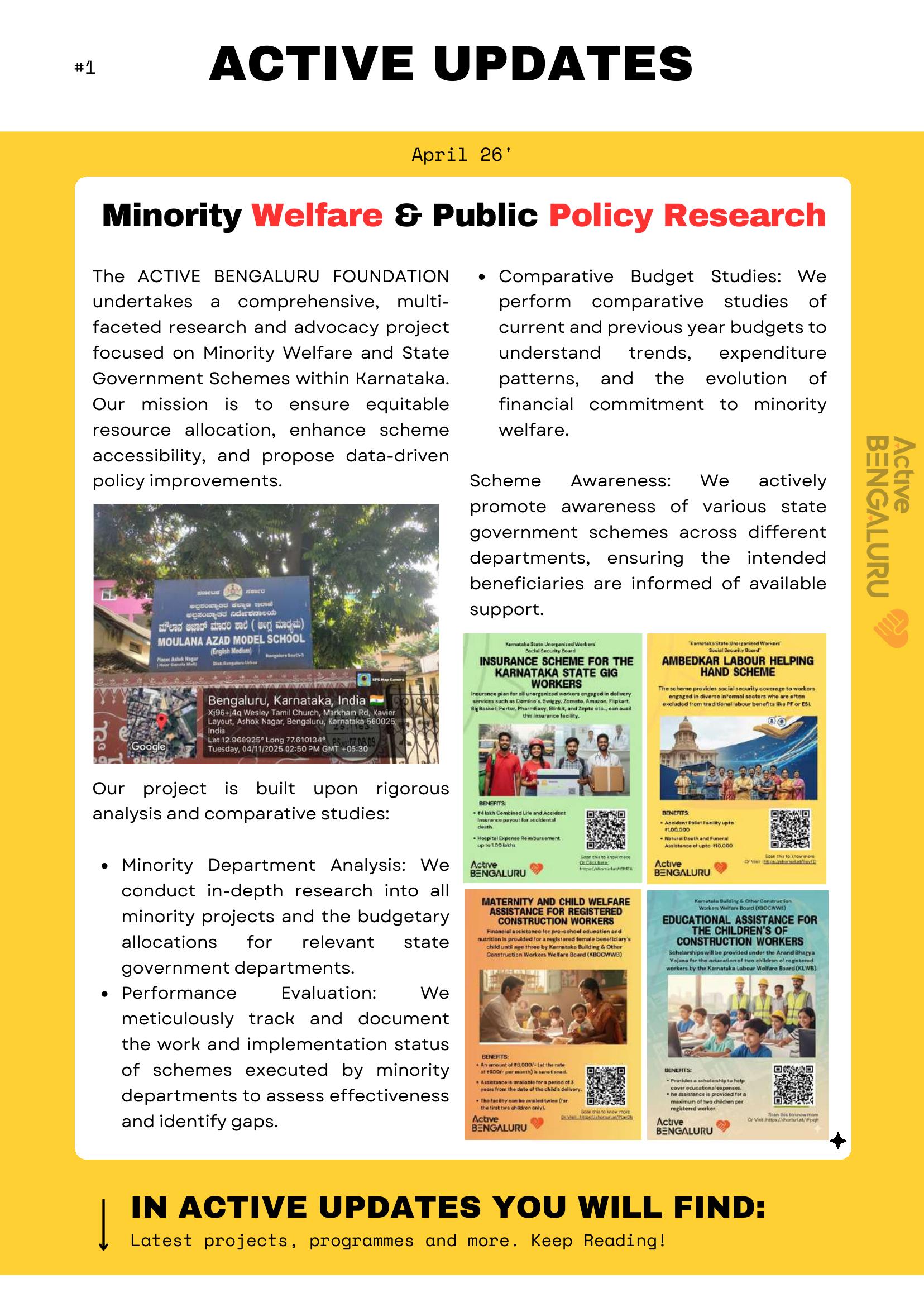 Minority Welfare & Public Policy Research