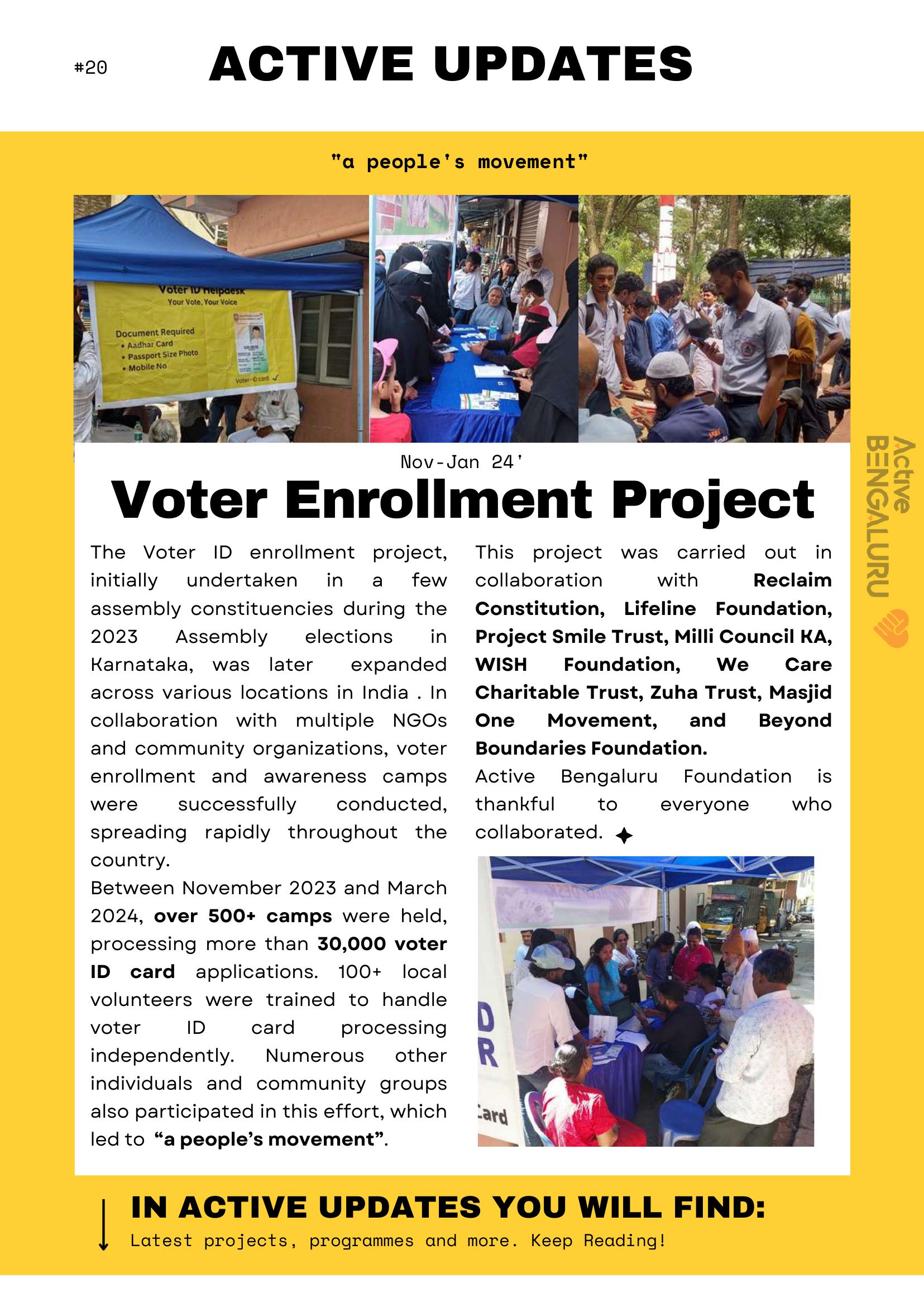 Voter Enrollment Drive